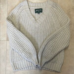 American Eagle Outfitters Women's Cream Sweater